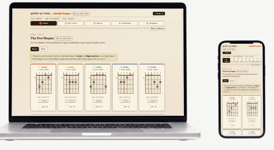 CAGED Trainer — Screenshots of the actual tool