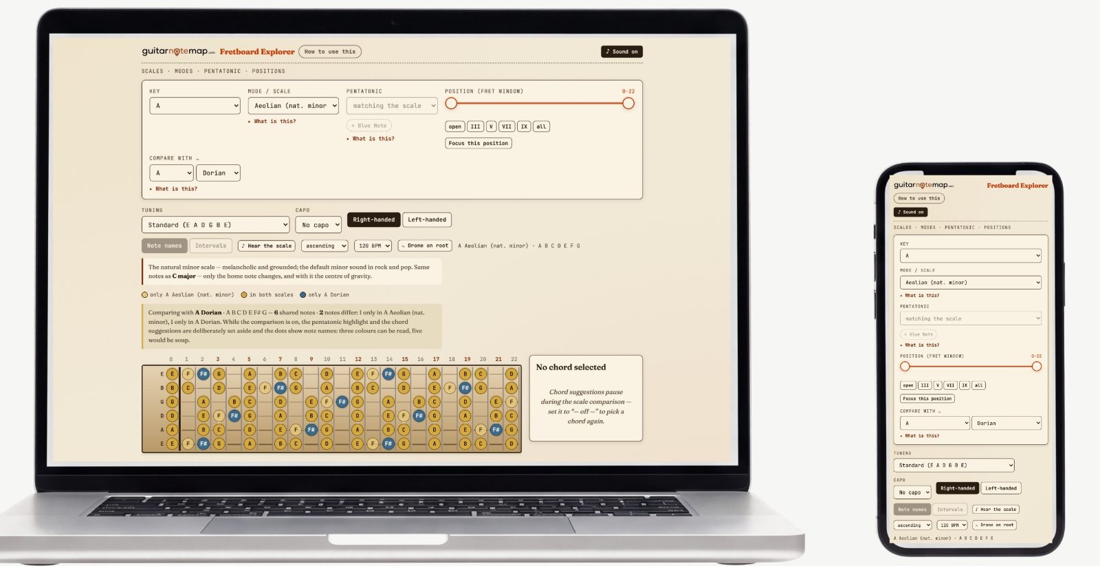 Fretboard Explorer — Screenshots of the actual tool 3